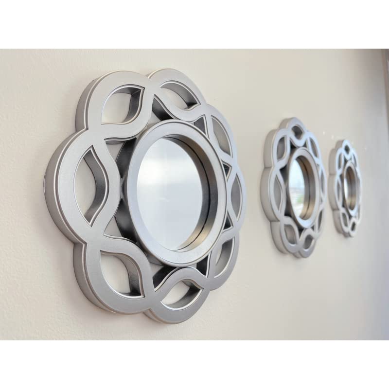 Espejos de Pared Modernos Plateado para decoración Sol Naciente
