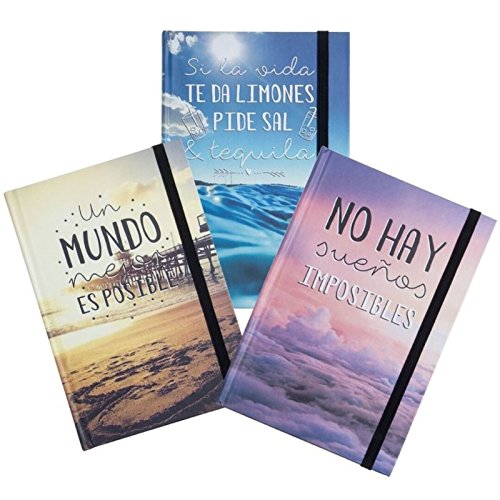 Libreta moleskin frases original 3m - 13x19cm Pack 3 ud.