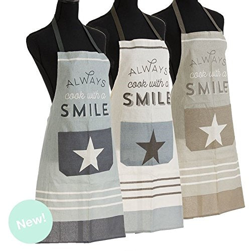 Delantal Algodon Bistro con Bolsillo - Blanco Roto