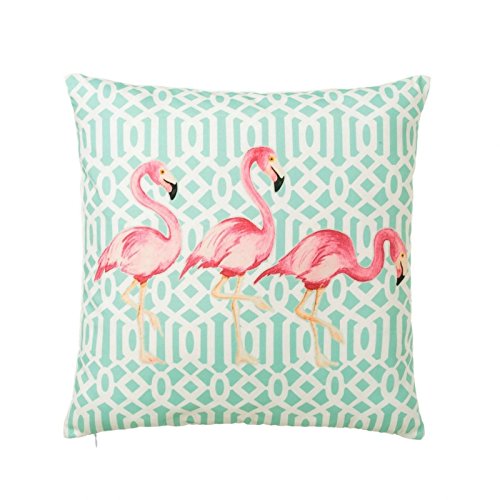 Cojín de 45x45 pop rosa de poliéster para salón Iris