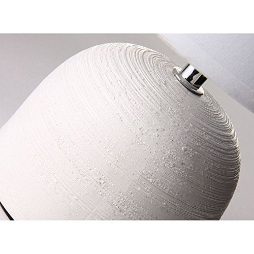 Lámpara de mesa moderna blanco cerámica 16 x 16 x 27,50 cm
