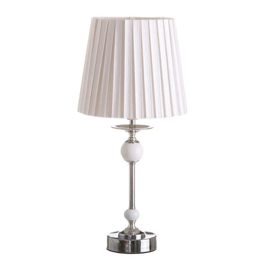 Lámpara de sobremesa moderna blanca de metal para dormitorio Arabia