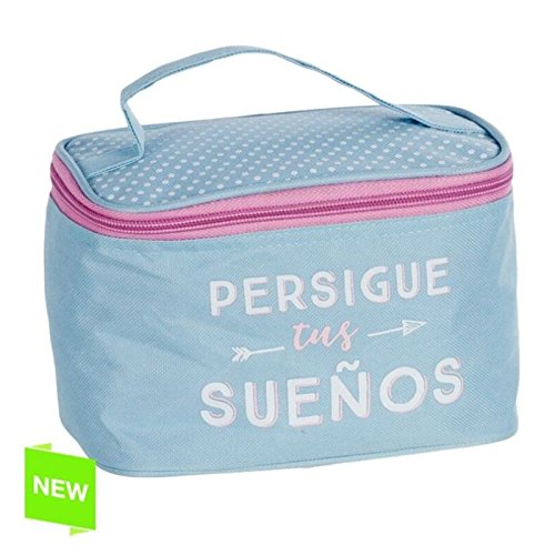Neceser original con mensaje "PERSIGUE TUS SUEÑOS"