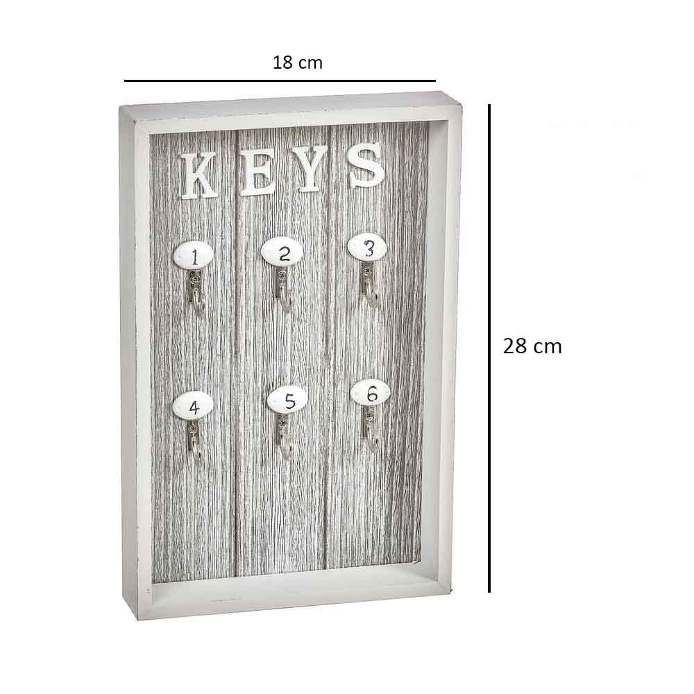 Colgador Llaves de Pared Cuelga Llaves de Madera Keys para la Entrada casa