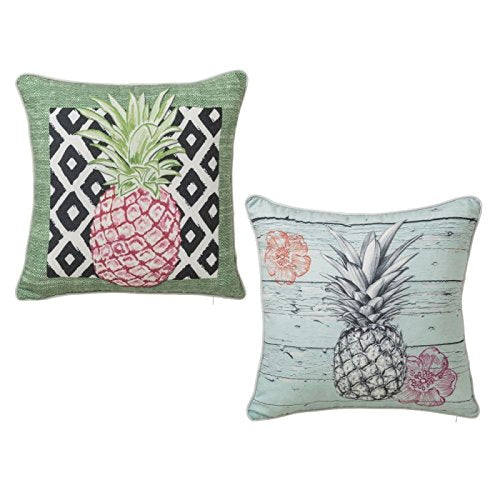 Cojines Originales étnico Verde de Algodón/poliéster para Salón Iris