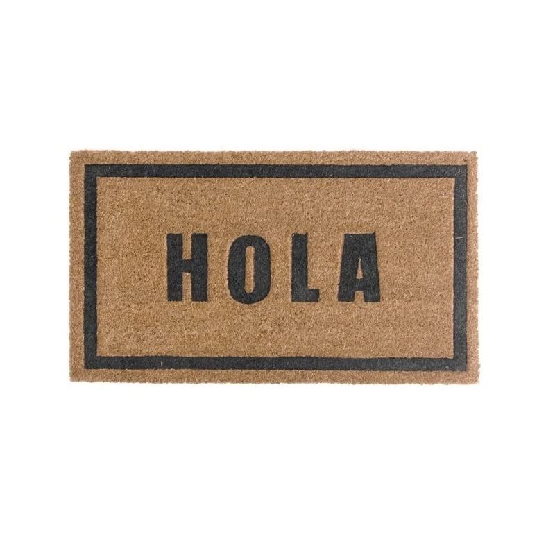 Felpudo Esterilla Fibra Coco Goma Antideslizante Casa 70x40 cm