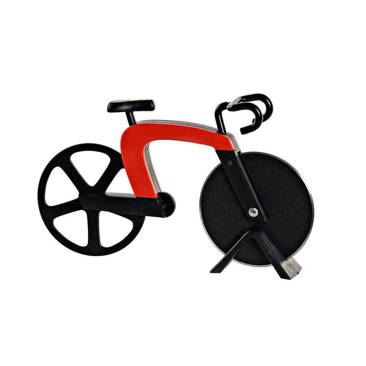 Cortador de Pizza Original diseño Bicicleta Rojo Negro