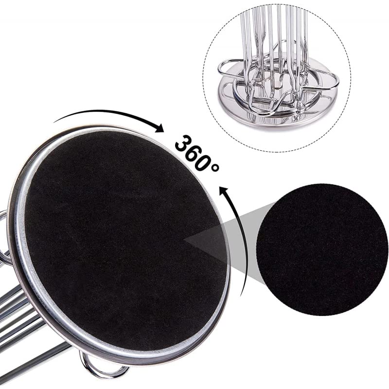 Soportes Cápsulas de Café Nespresso, Contener 40 Piezas Café 360 Grados Giratorio Cápsulas, Elegante con Acero Inoxidable