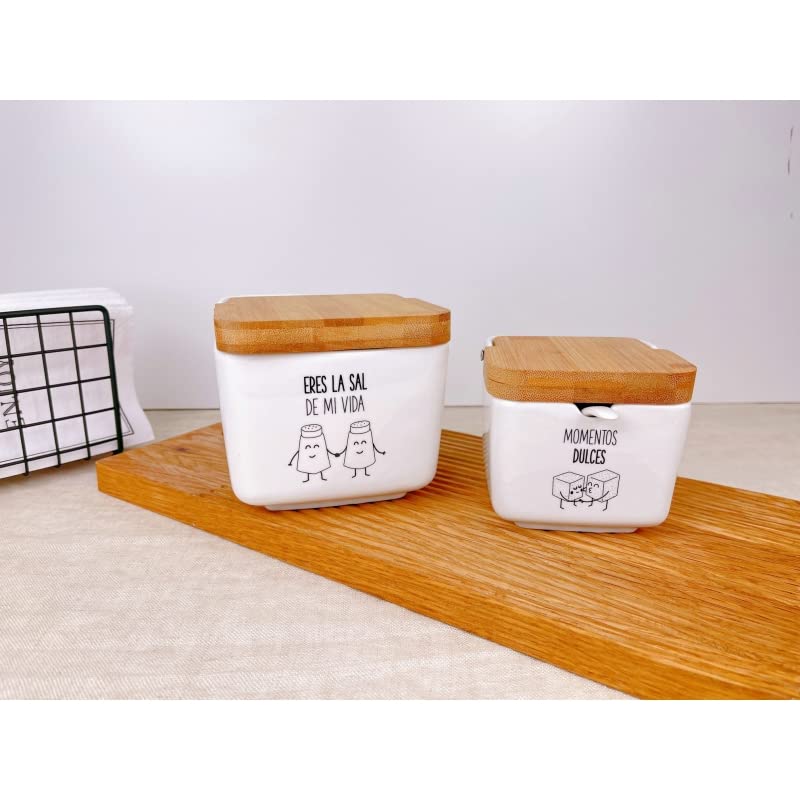 Salero y azucarero de Cocina Original metacrilato de diseño, recipientes acrilico Almacenamiento…