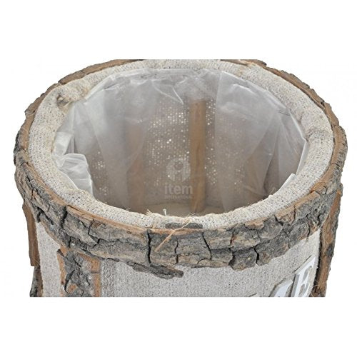 Set 3 Maceta de Madera Trenzado Home