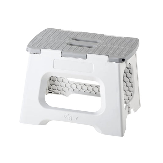 Taburete Plegable - 23 cm de Altura - 80% Plástico Reciclado - Ideal Cocina, Baño y Camping - Escalón Peldaño Infantil