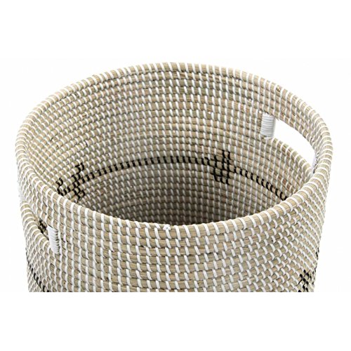 Set 2 cesta fibra tribal 40x49 cm