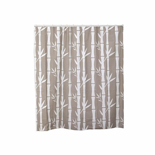Cortina Bambu Marron de Peva Oriental para Cuarto de Baño de 180 x 180 cm Sol Naciente