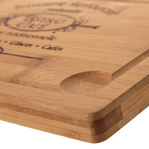 Tabla de Cortar clásica marrón de bambú para Cocina France