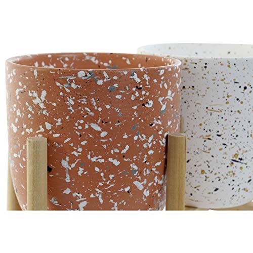 Set de 2 Vela Cera Loza para terraza con Soporte