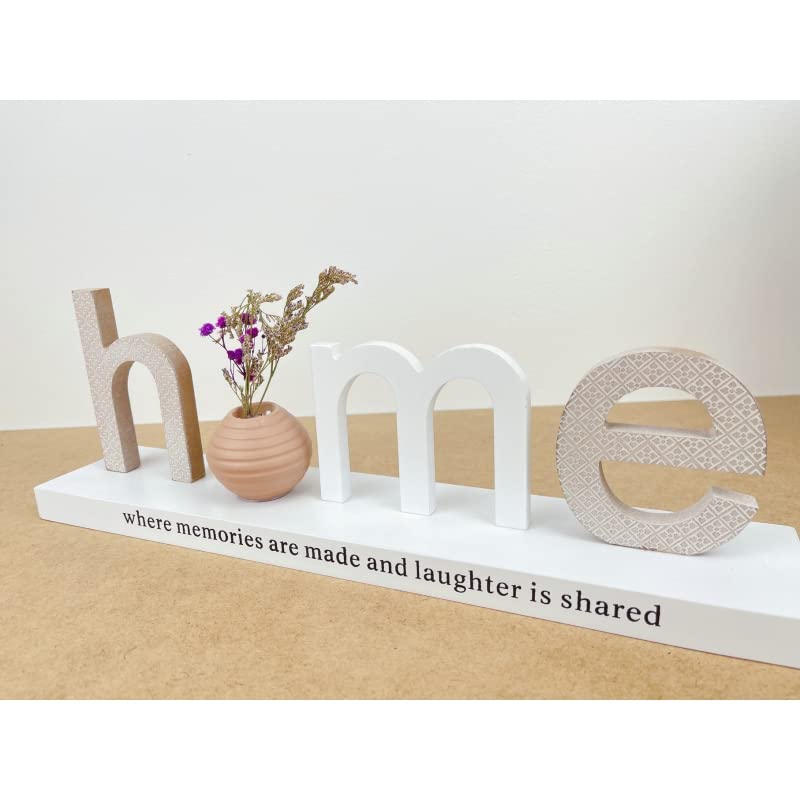 Letras Decoración Cartel Colgador Led para Pared o Sobremesa Madera Estilo nordico
