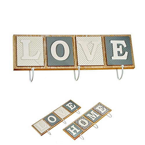 Juego de 2 Percheros de 3 pomos Home Y Love
