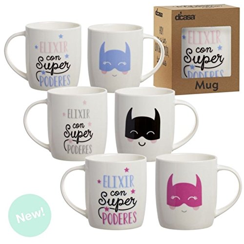 Set 3 Tazas super heroe ceramica .