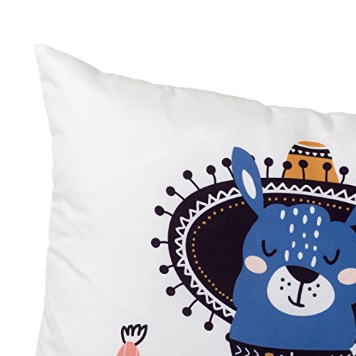 Juego de 2 Cojín de cactus rosa de poliéster étnico para dormitorio Iris