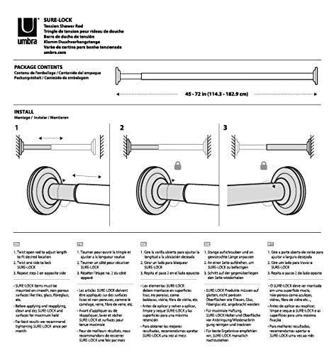 Barra de ducha (cromada)