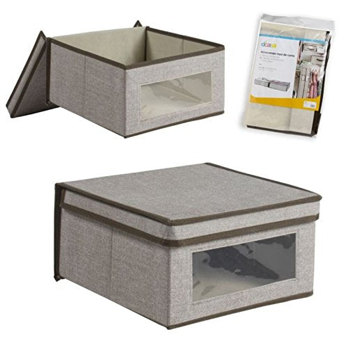 Caja Guarda Ropa con Ventana y Tapa abatible S