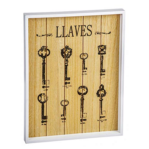 Guardallaves para Llaves, Madera 28x3x37 cm