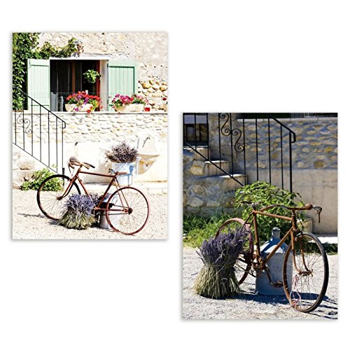 Set 2 cuadro lienzo provenzal 60x80 cm