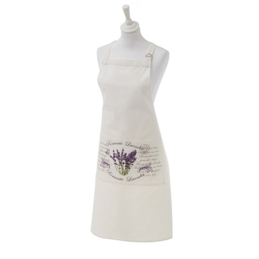 DELANTAL LAVANDA 100% ALGODÓN 70 X 90 CM