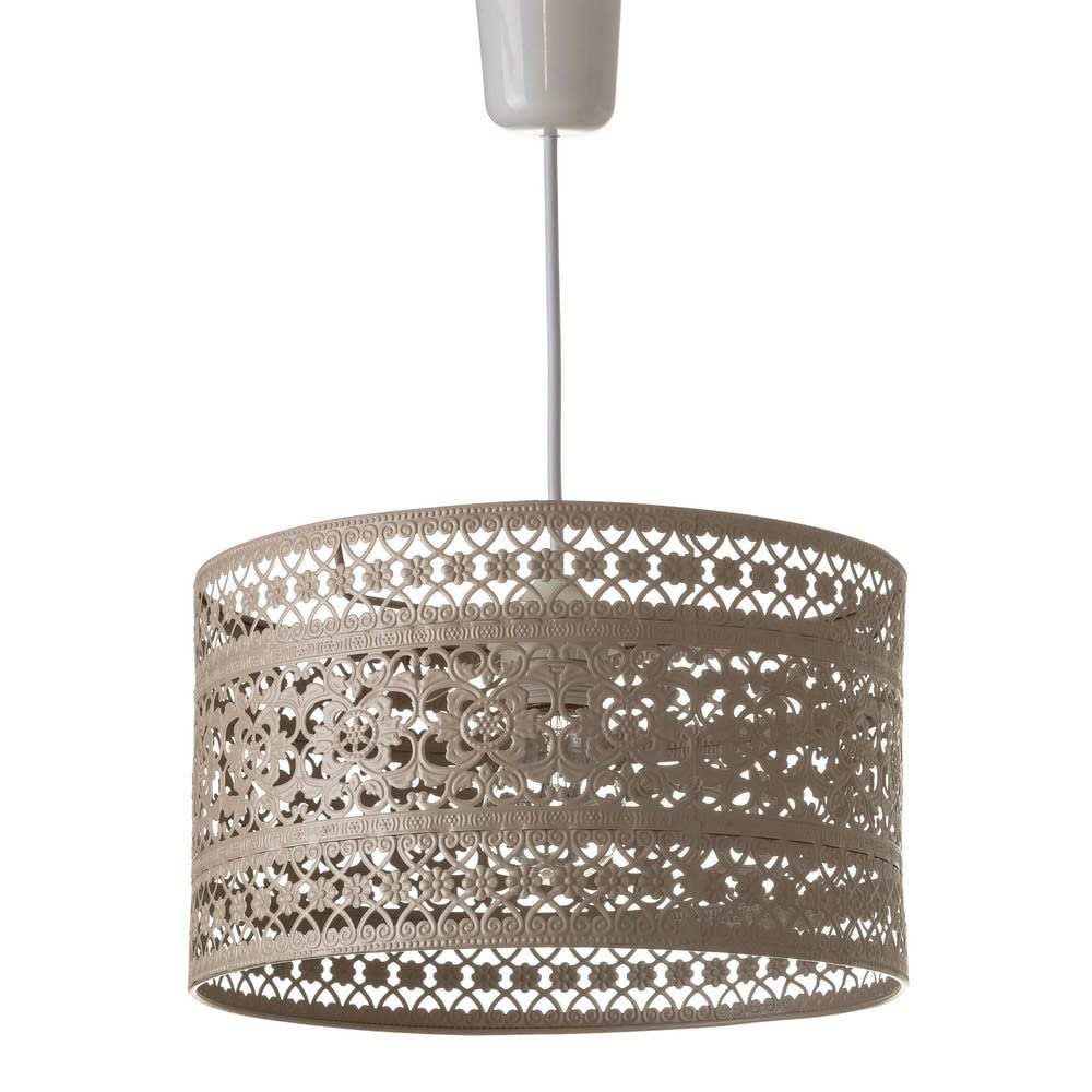 Lámpara de Techo provenzal Beige de Metal para la Entrada Bretaña