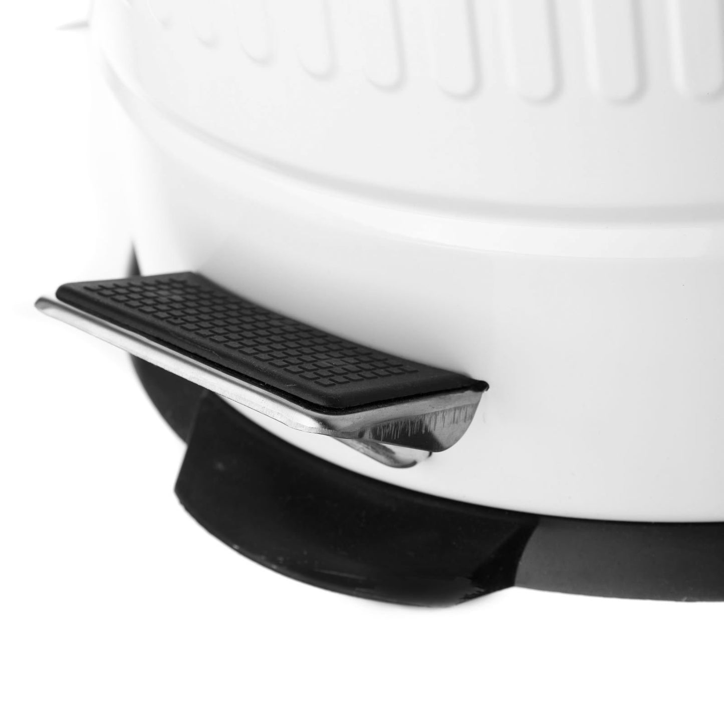 Papelera de 20 litros industrial blanca de acero para cocina Basic