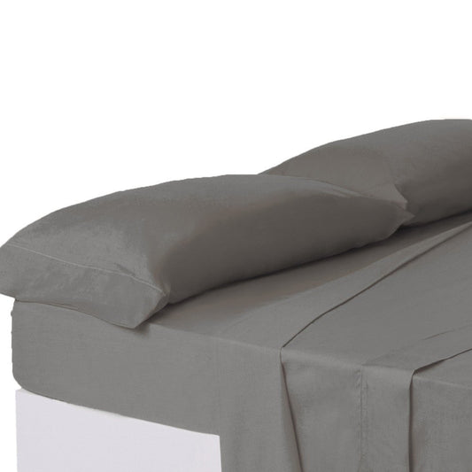 FUNDA DE ALMOHADA CAMA 150 GRIS 85 X 45 CM