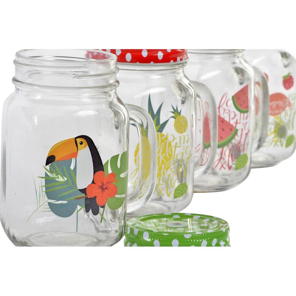 Set 4 jarras Tropical Colores Surtido