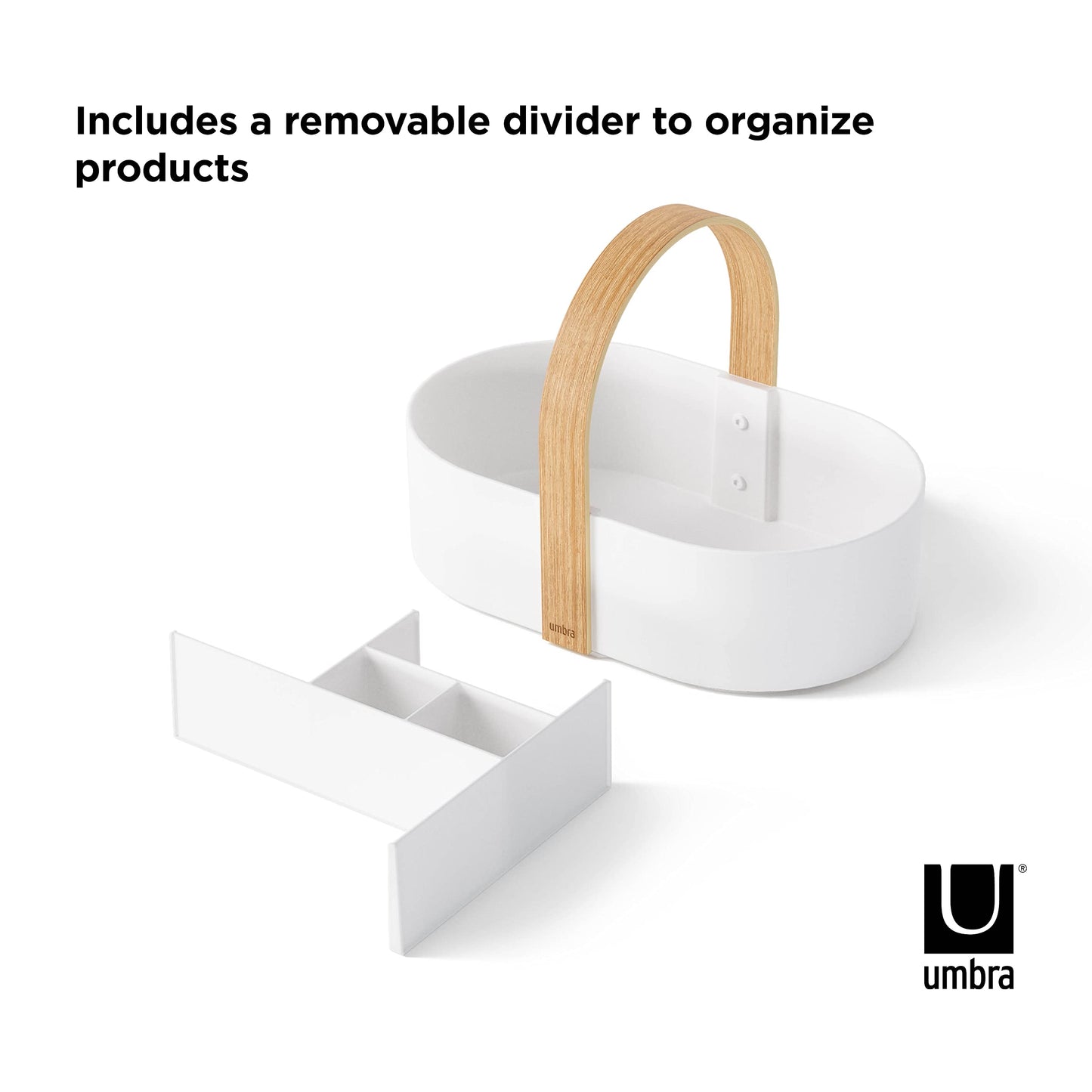 Bellwood Organizador de cosméticos, Blanco/Natural