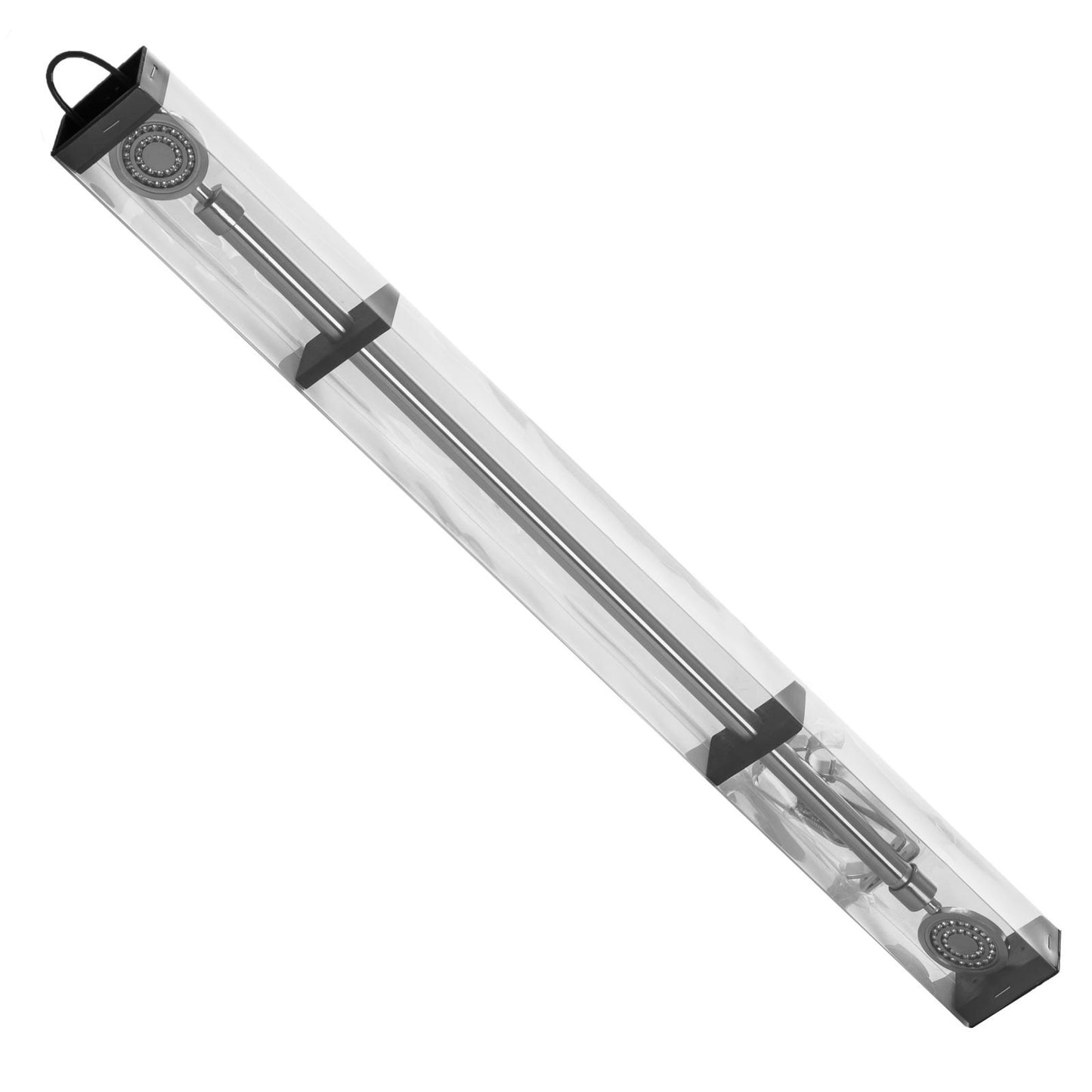 Barra Cortina Extensible Plateada de Acero de 120 a 210 cm - LOLAhome