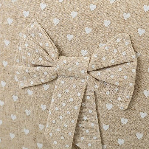 Cojín romantico corazon "delicious" beige 45x45 cm