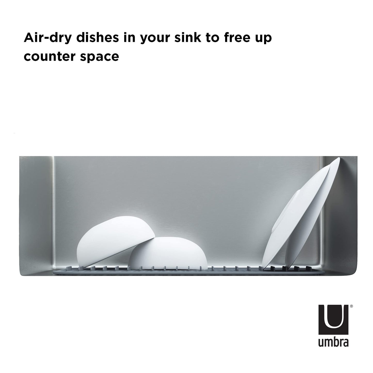 Sling Alfombrilla para Fregadero, Gris, grande