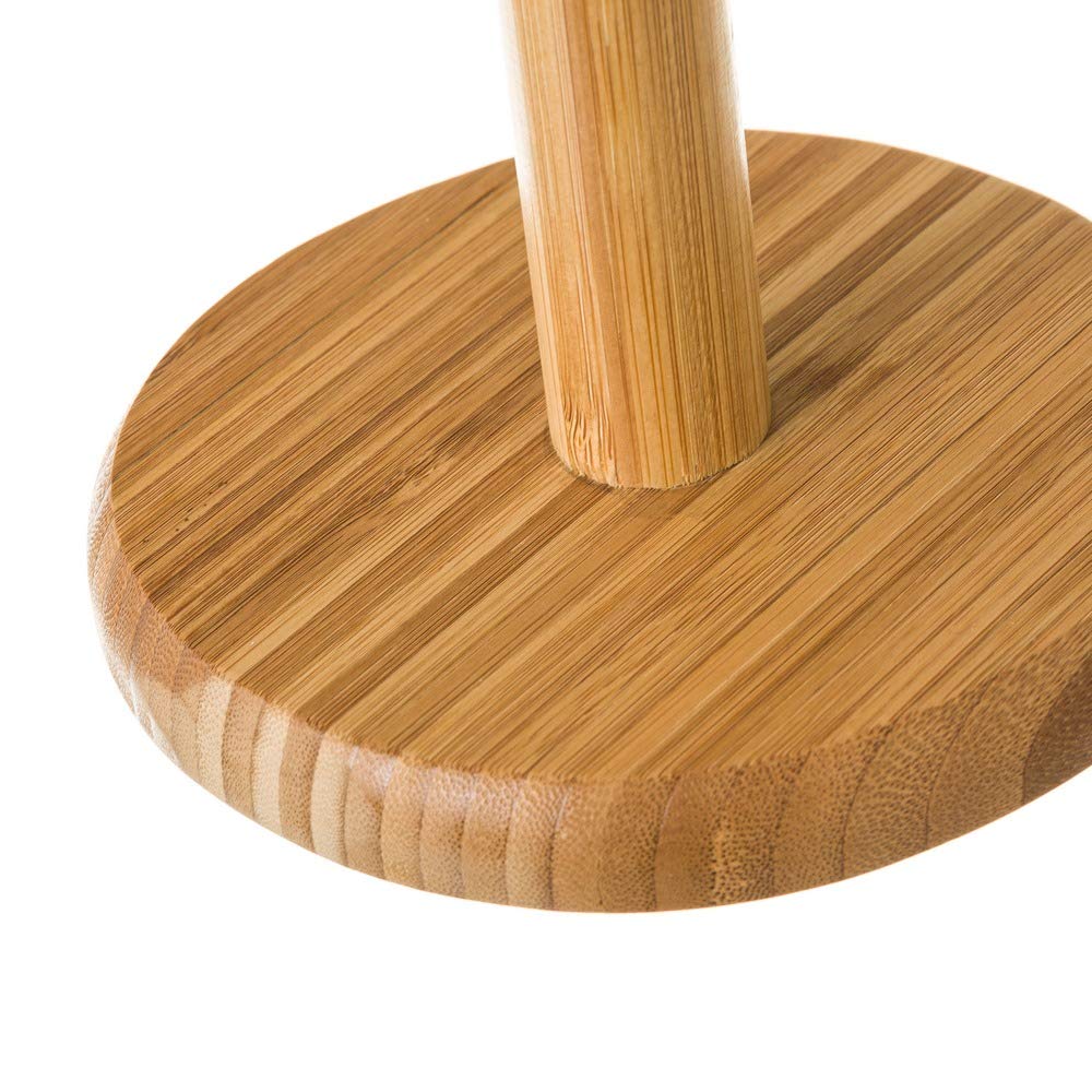 Portarrollos de cocina marrón nórdico bambú ø14x32 cm