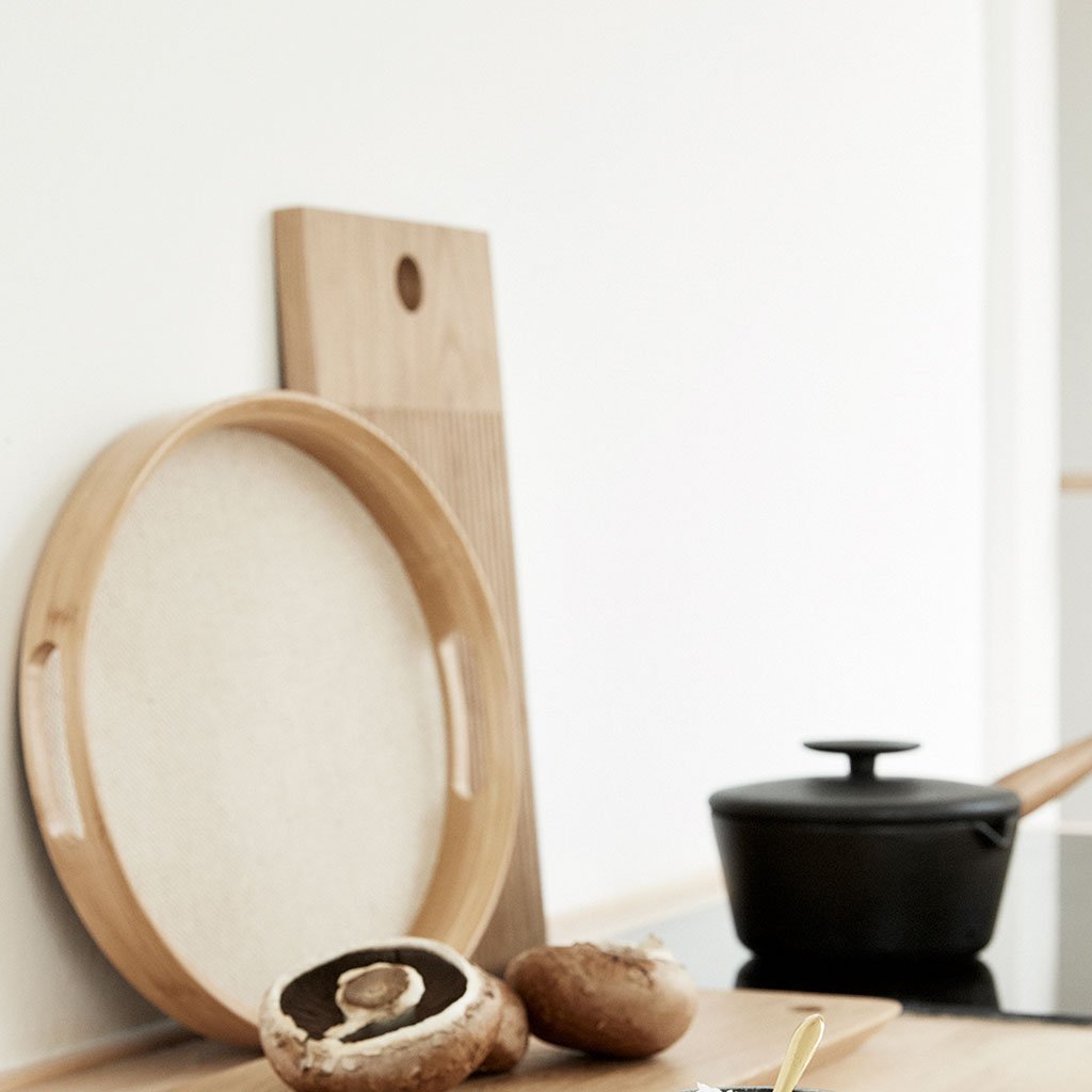 hubsch Cuadrado Roble Pan Junta