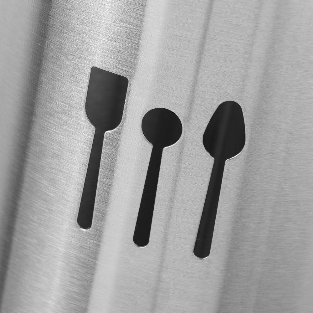 ESCURRIDOR CUBIERTOS METAL CROMADO 13 X 13 X 17,50 CM