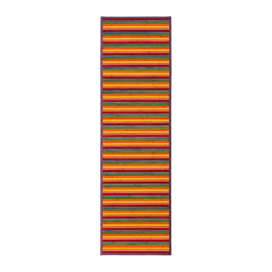 Alfombra de bambú, Antideslizante, Anti Manchas, Resistente a la Humedad, para Salón, Dormitorio, Cocina, Baño, Pasillo, Garaje- “Multicolor” de “200x60 cm