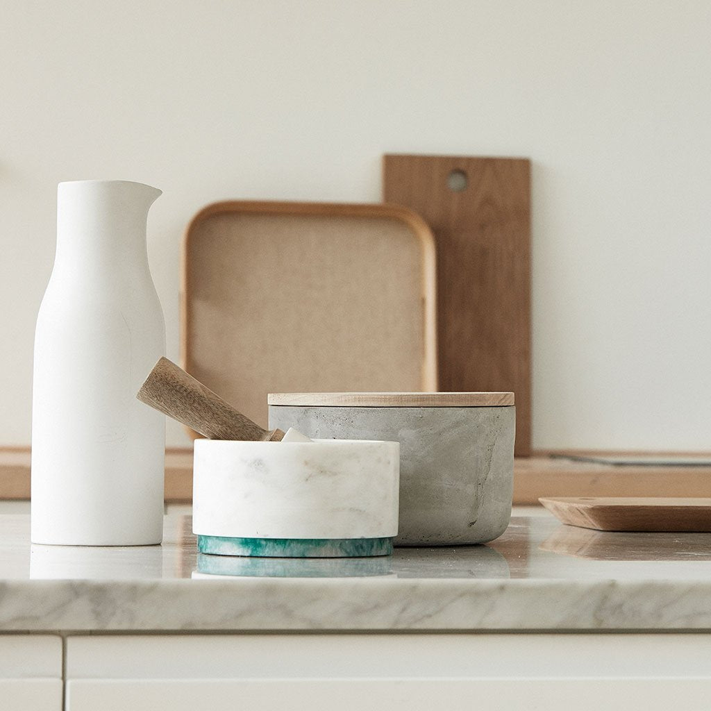 hubsch Cuadrado Roble Pan Junta