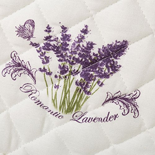 Manopla y agarrador Lavanda 100% Algodon