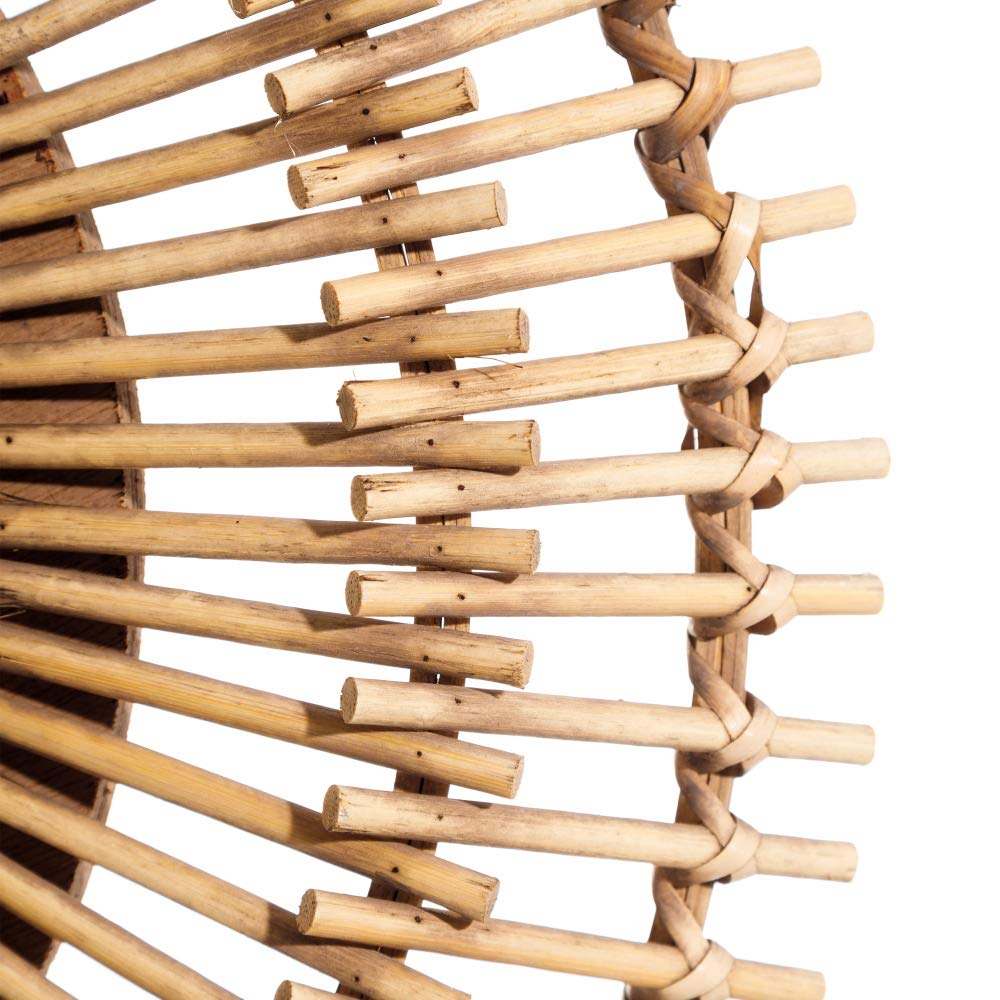 Espejo Sol exótico Natural de bambú, de Ø 58x5 cm - LOLAhome