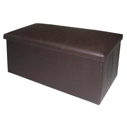 Puff Plegable Industrial marrón de PU para salón Basic