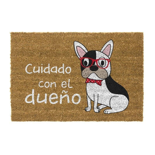Felpudo Perro Original Cuidado con El dueño 40x70 cm