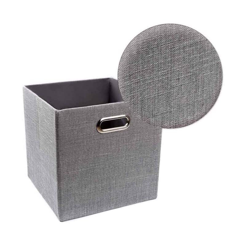 Cajas de Almacenamiento de Tela Cesta Organizador Plegable 31x31x31 cm Pack de 2 Unidades