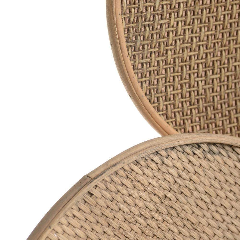 Mural Espiga exótico de Rattan Natural, de 103x43 cm