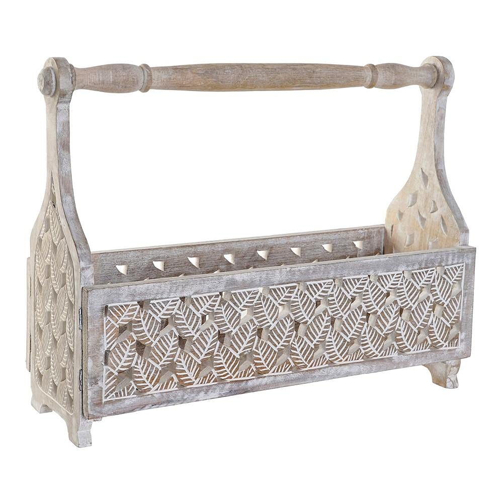 Revistero Madera Mango decape Natural 59x21x46 cm