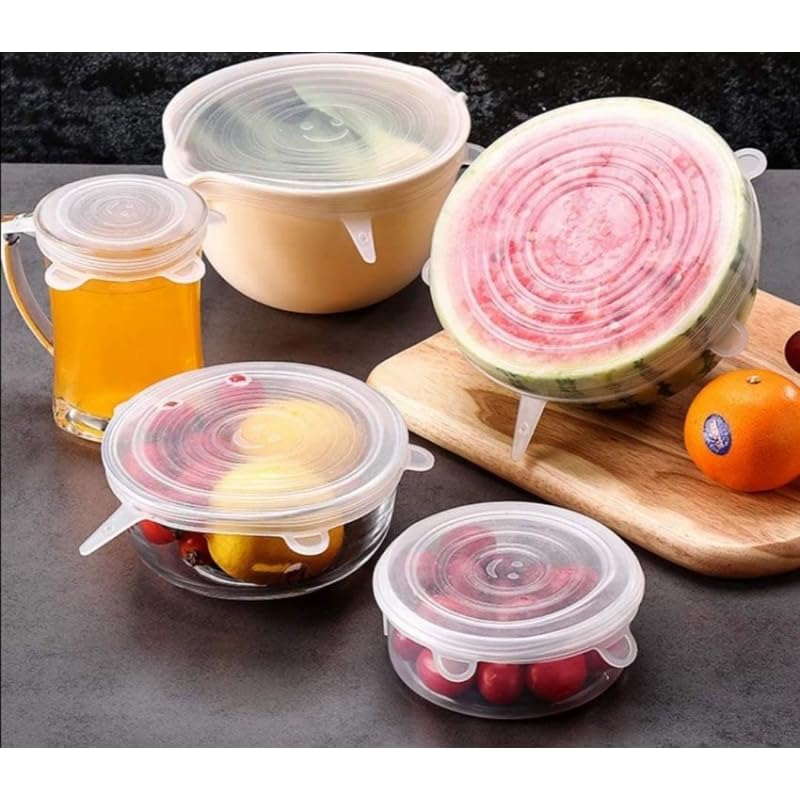 DAMDAM GO - Tapas Silicona Ajustables Cocina Adaptables Ecologicas Elasticas Reutilizables Reciclable 100% Silicona
