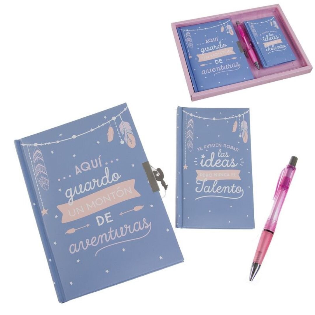 Juego Diario + libreta + boligrafo aventura